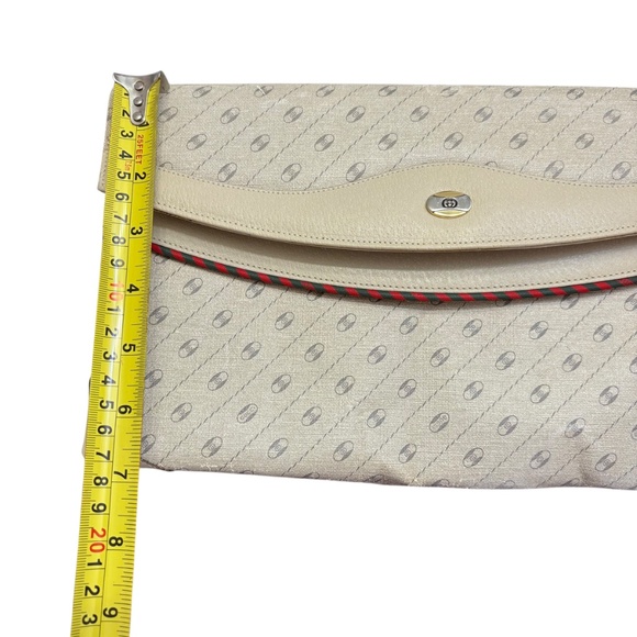 Gucci authentic vintage monogram clutch bag canvas leather - Picture 14 of 14